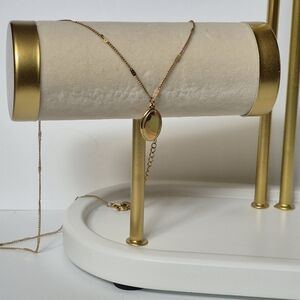 Elegant 18kt Plated  Gold Pendant Necklace